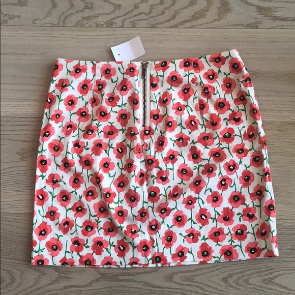 NWT J. Crew Factory Skirt Floral Print Size 0 - Picture 4 of 8